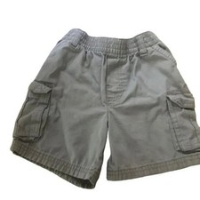 Boys Cargo Shorts Elastic Waist Khaki Casual Playwear Outfit