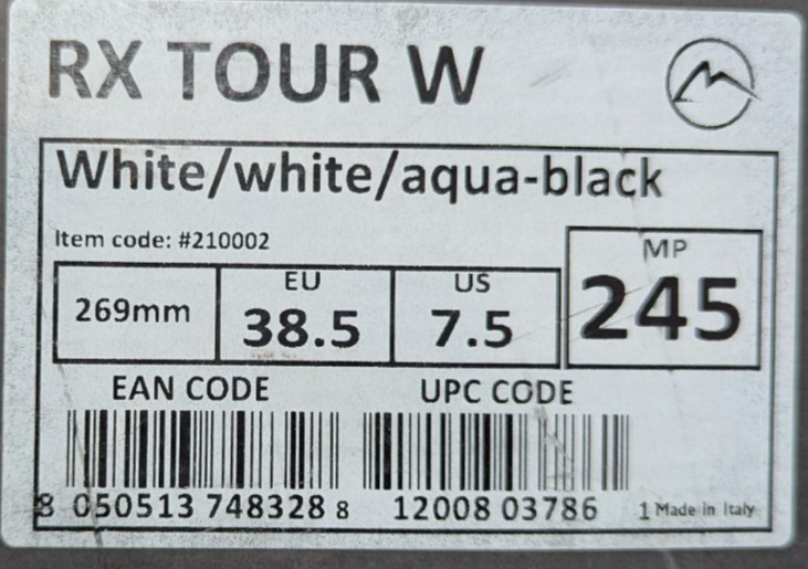 ROXA - RX TOUR W 2022 - MP 24.5 (7.5US) - DUTY FREE [MC18]