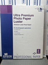 Epson Ultra Premium Photo Paper Luster  17 x 22" Open Box 12 Sheets