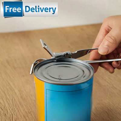 Manual Can Opener Stainless Steel Heavy Duty Easy Turn Labor Saving Kitchen Tool