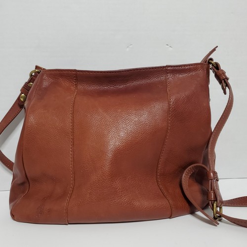 American Leather Co. Dome Crossbody Shoulder Handbag Brown - Picture 6 of 15