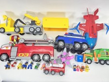 PAW PATROL Large Vehicle Lot - Plane, Marshall, Rubble, Chase  Figures 