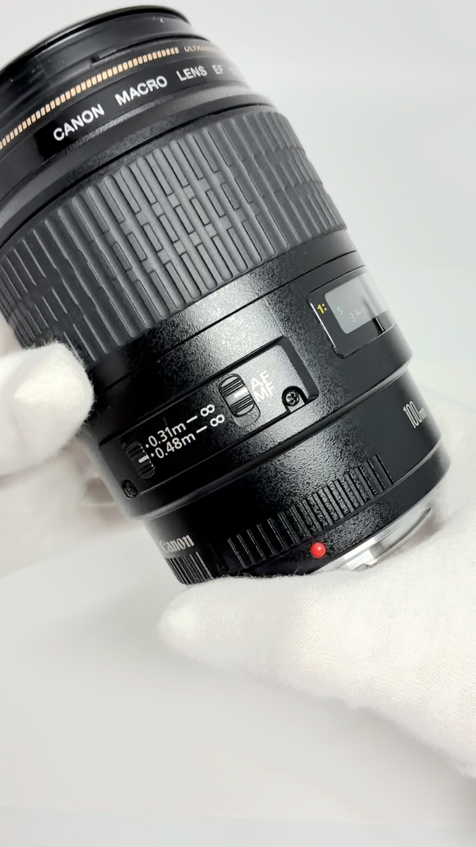Canon EF 100mm f/2.8 Macro USM Prime AF Lens [Mint] From Japan w