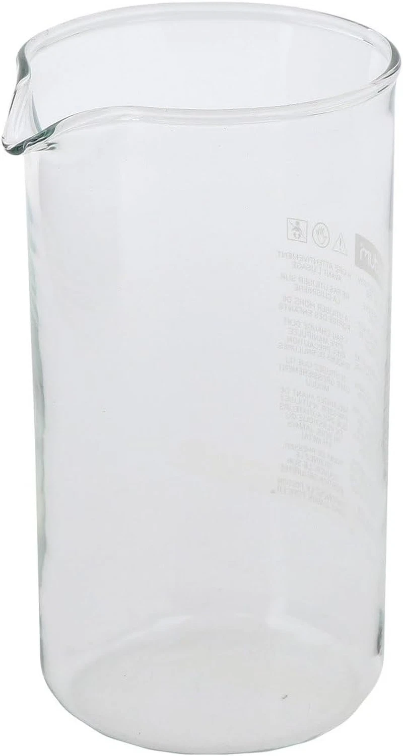 Coffee Press Replacement Beaker, Glass - 3-Cup, Transparent (Capacity: Three Cup