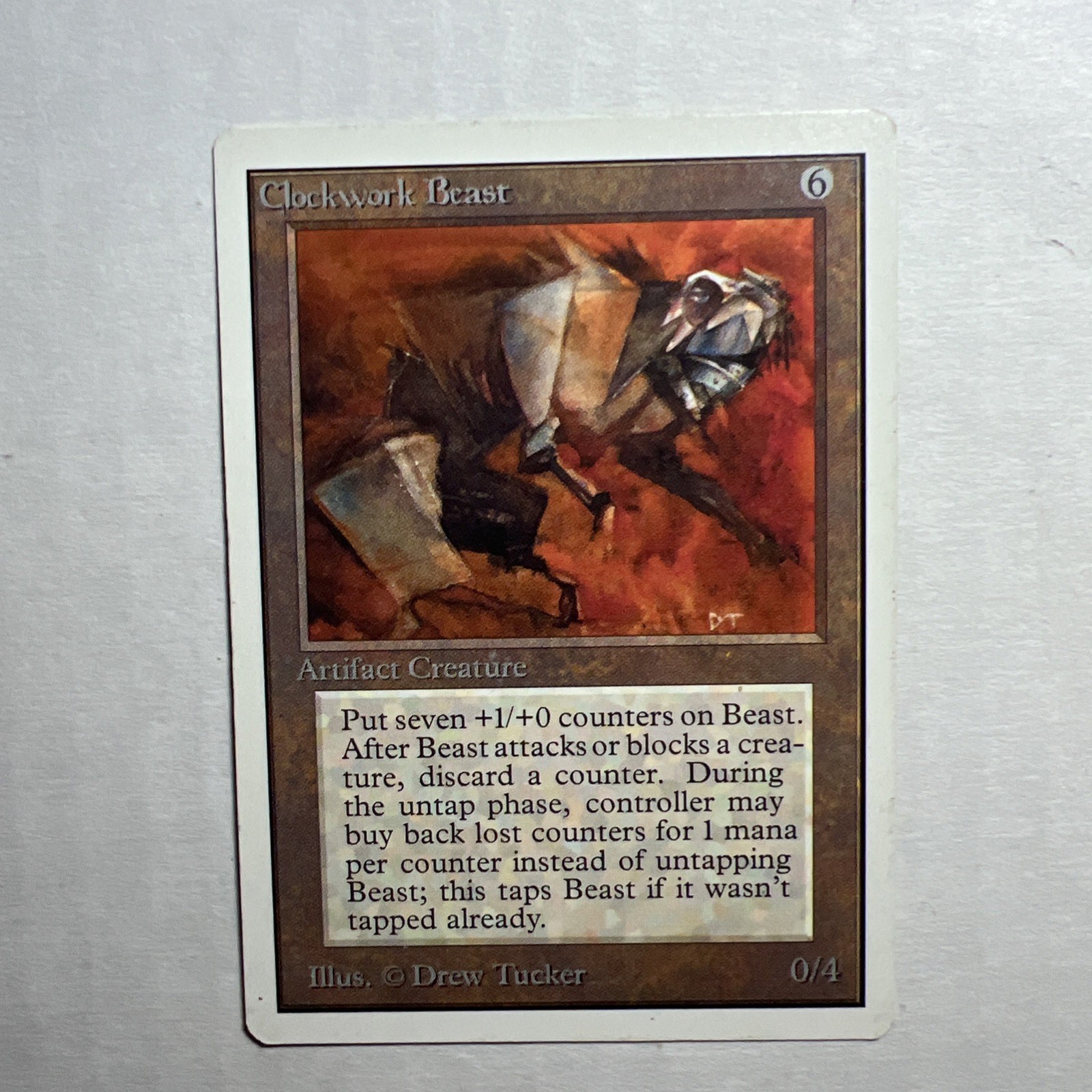 MTG Unlimited Clockwork Beast Near Mint  1993