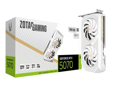 ZOTAC GAMING GeForce RTX 5070 Twin Edge OC White 12GB GDDR7 Grafikkarte 3x DP...
