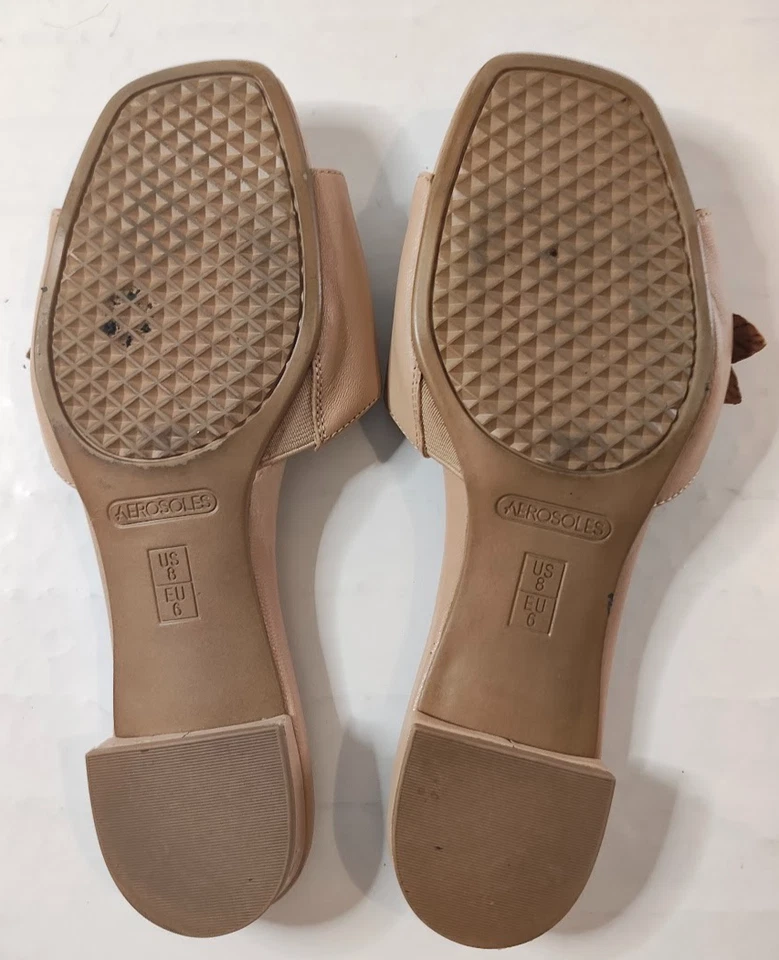 Sandalias chanclas florales tostadas sin cordones en aerosoles para mujer talla 8 Foto 2 de 4