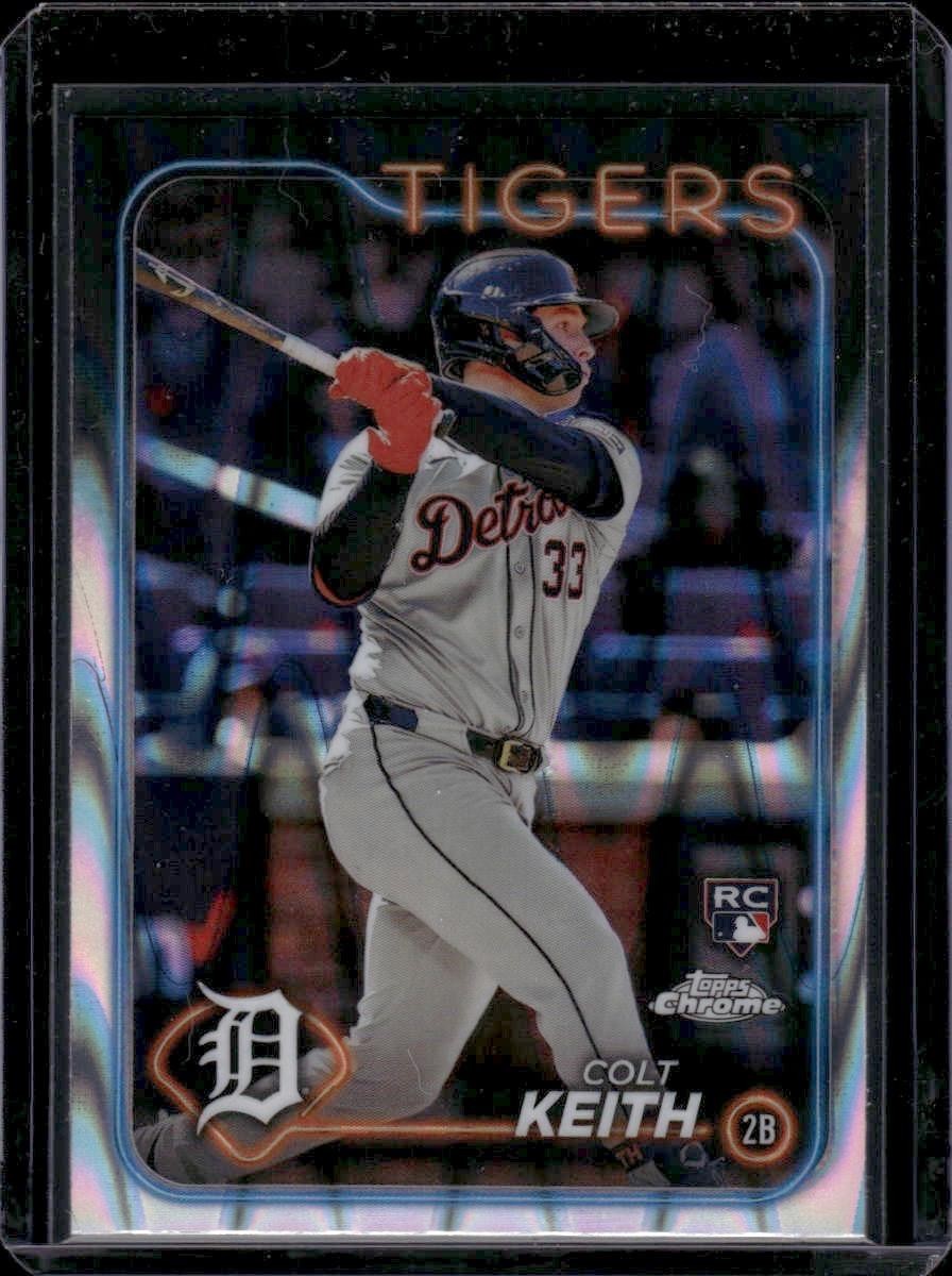 2024 Topps Chrome #2 Colt Keith Rookie Raywave Refractor Detroit Tigers