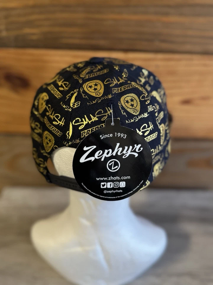 Zephyr NHL Nashville Predators "Manic" Flat Bill SnapBack Hat BRAND NWT - Image 3 of 4