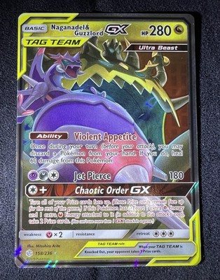 Pokémon - Sun & Moon Cosmic Eclipse - Naganadel & Guzzlord GX 158/236