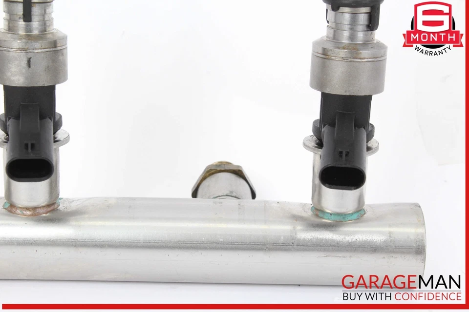 Línea de riel de inyección de combustible del lado derecho del pasajero Audi S4 09-16 con inyectores OEM Foto 4 de 4