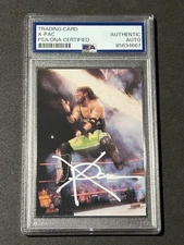 X-PAC 1999 COMIC IMAGES WWF SMACKDOWN! SIGNED AUTOGRAPHED CARD PSA/DNA CERTIFIED