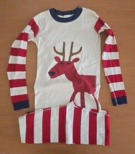 HANNA ANDERSSON - SIZE 10 / 140 - WINTER REINDEER PAJAMAS - COTTON - BOY GIRL