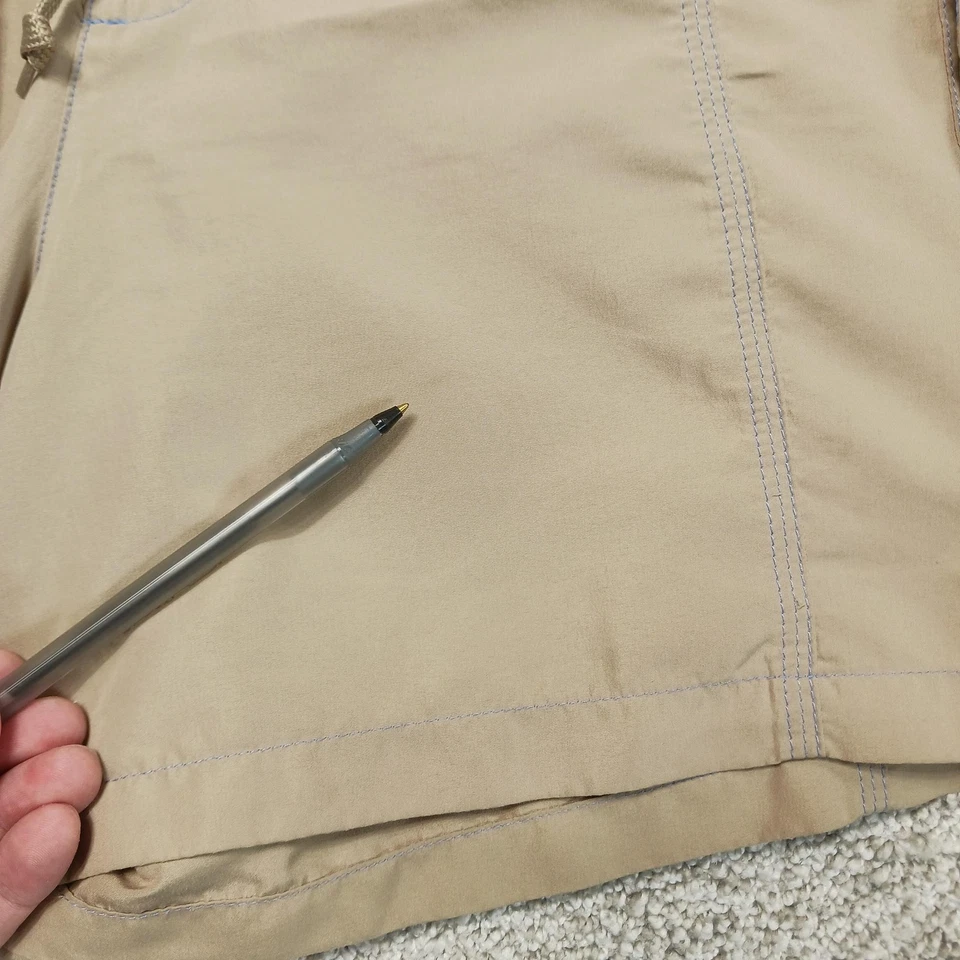 Pantalones Cortos de Natación Catalina Para Mujer Grandes 12 14 Beige Tostado Bolsillos de Carga Cordón Playa Foto 2 de 4