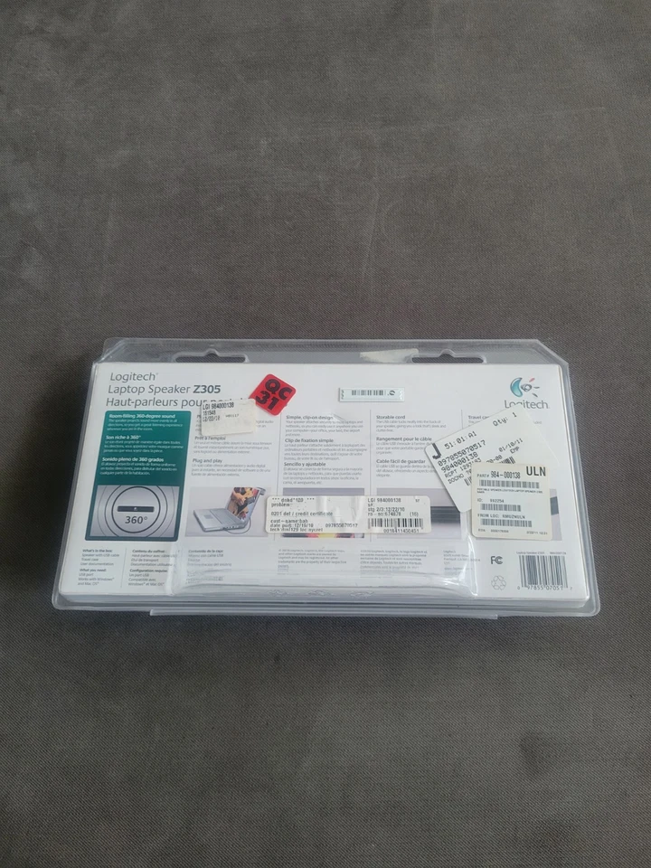 Logitech Laptop Lautsprecher Z305 Soundbar komplett originalverpackt - Bild 3 von 3