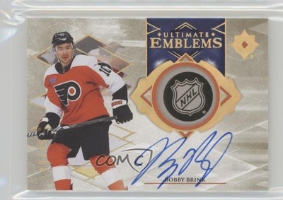 2023-24 Upper Deck Ultimate Collection Emblems Gold 49/49 Bobby Brink Auto 05w7