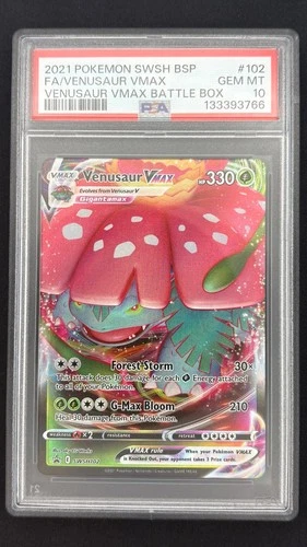 Venusaur VMAX SWSH102 - Black Star Promo - Graded PSA 10 GEM MT Pokemon Card