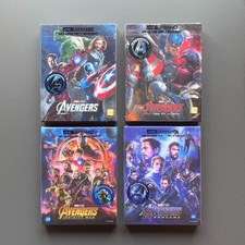 AVENGERS 1 - 4 STEELBOOK LENTICULAR B2 SET  [4K UHD+3D+2D] WEET COLLECTION