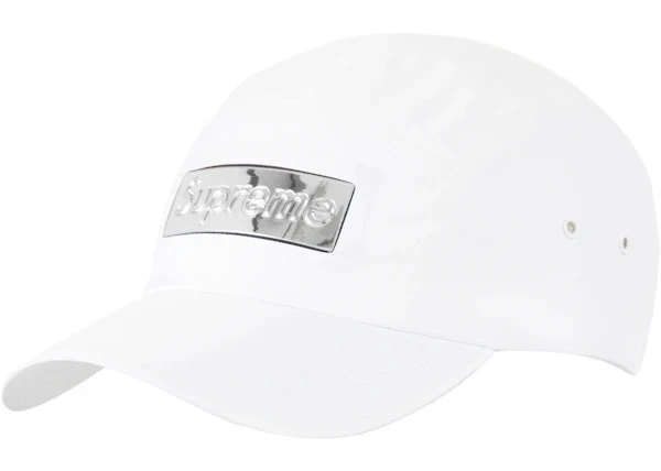 Taille OS   Casquette de camp miroir suprême blanche 