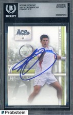 Novak Djokovic Signed 2007 Ace Authentic Tennis Straight Sets RC BGS BAS AUTO