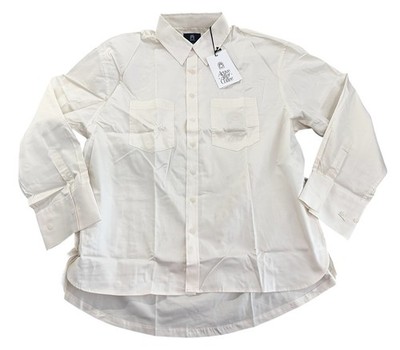 NEW Active After Coffee Drape LS Button Up Shirt Ivory Size X-Small XS NWT