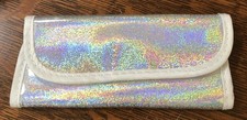 Iridescent Makeup Brush Holder Travel Pouch - 7 Slots