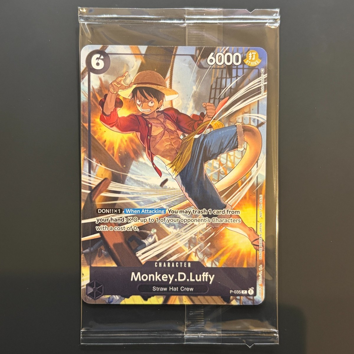 Monkey D Luffy P-035 Pirates Party Vol 3 Promo One Piece Card