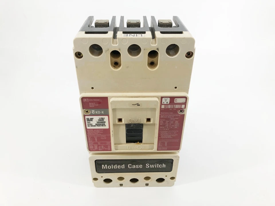 Nuevo disyuntor Eaton KD3400KW 400A 3P 600VAC 250VDC - sin caja Foto 2 de 4