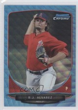 2013 Bowman Chrome Wrapper Redemption Blue Wave Refractor RJ Alvarez #BCP170 0c5