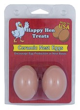 Ceramic Nest Eggs, Brown, 2-Pk. - 17055
