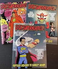 SICK SUPERHEROES #1-3! NEW Mad Humor Satire Magazine by Mike Hoffman!