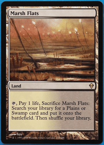 Marsh Flats Zendikar PLD Land Rare MAGIC GATHERING CARD (ID# 505338) ABUGames
