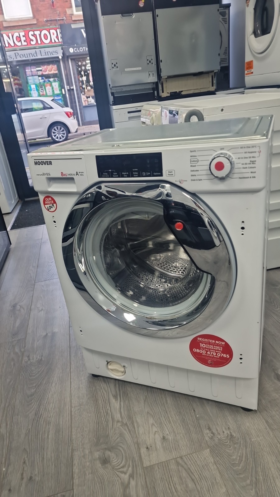 Hoover 8kg Washing Machine Integrated 1400spin A+++ - See All Pictures 