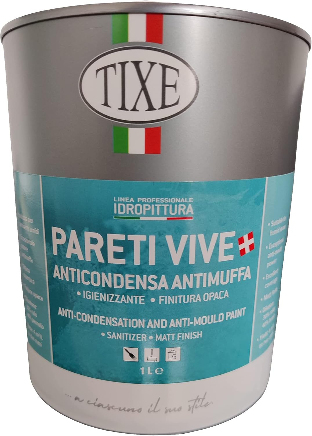 Pittura Anticondensa Tixe 1L Bianco 651501 | Trattamento Antimuffa Professionale