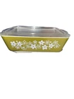 Vintage Pyrex Bowl Crazy Daisy Spring Blossom 0503 W/Lid 11” 2 Quart