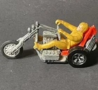 VTG Hot Wheels Rrrumblers 1972 Torque Chop Trike with Rider And Motorcycle
