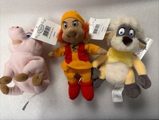 Disney Store Black Cauldron Fairfolk Gurgi Hen Wen Plush Set of 3 NWT Vintage