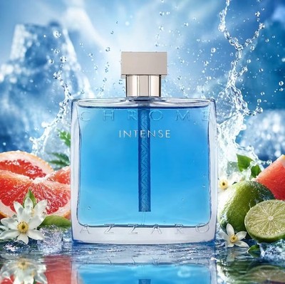 Azzaro Chrome Intense Eau de Toilette Spray 100 mL Regular Size Fresh Spicy
