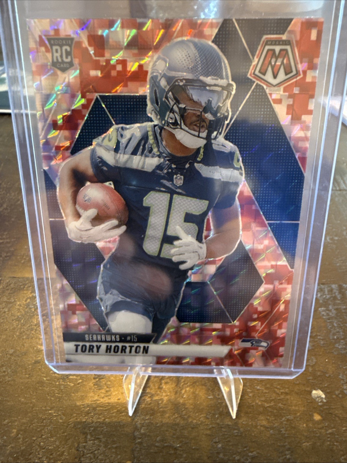 2025 Panini Mosaic - Tory Horton #396 Mosaic Camo Red Prizm (RC) Seahawks