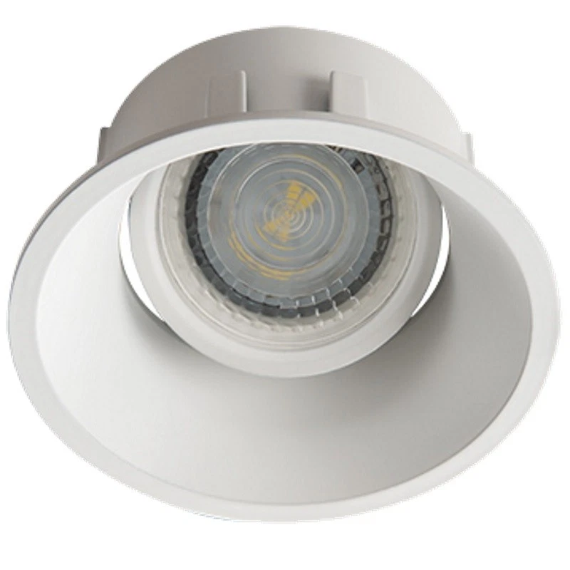 Einbaurahmen MR16/GU10 rund / schwenkbar 83mm DA "IVRI DTO W" weiß - Bild 1 von 1