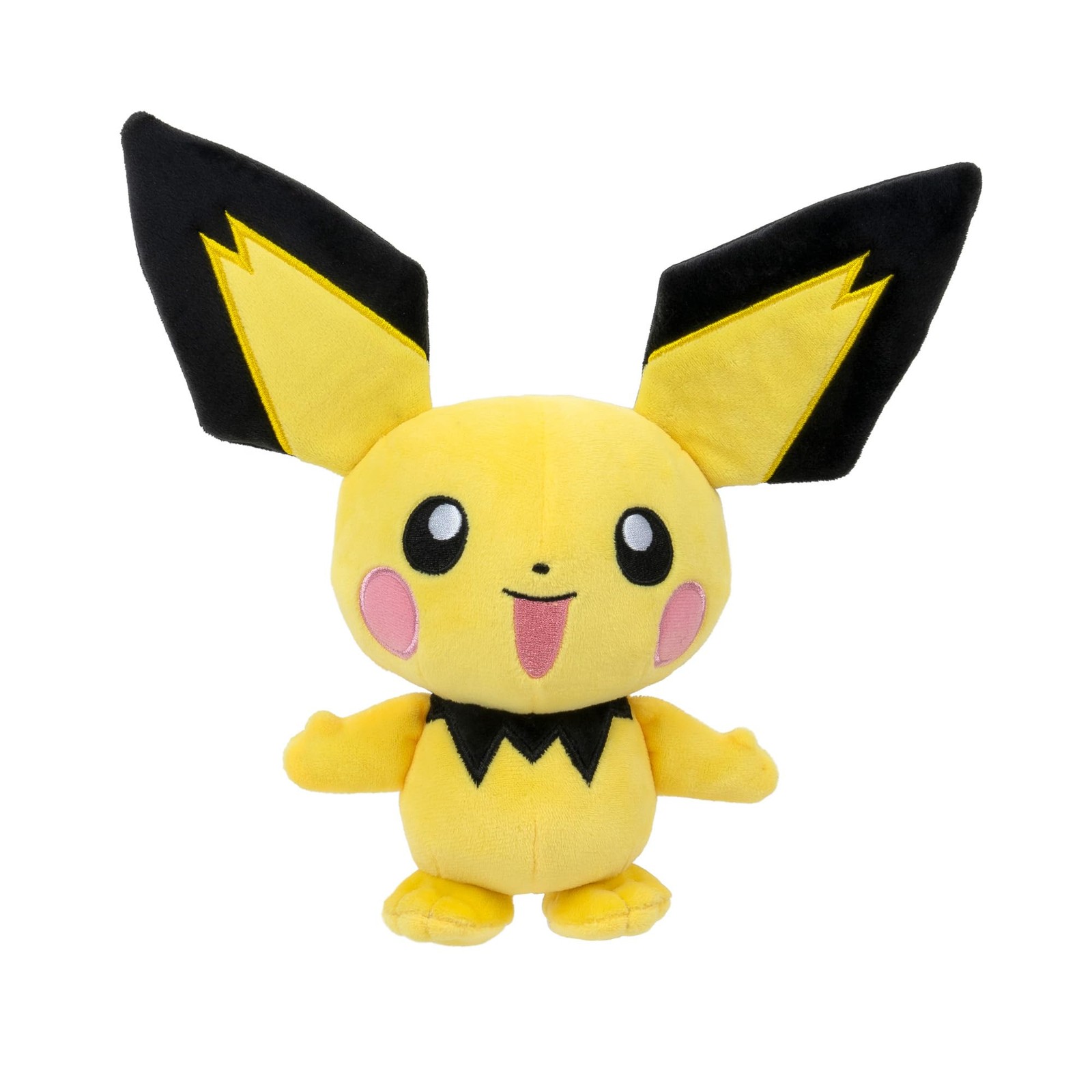 Peluche Pichu Pokémon officielle de 20 cm en textile doux pour enfants