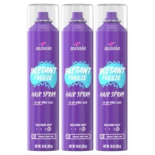 Aussie Instant Freeze Hair Spray For Extreme Hold, Infused With Jojoba