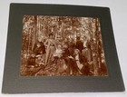 Rare Antique ID'd Group Pet Dog! Odd Man Back Turned! Mounted Cabinet Card Photo — photo 1