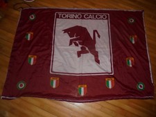 BANDIERA  FLAG  - TORINO CALCIO 7 SCUDETTI ANNI '80 - CM 120X88