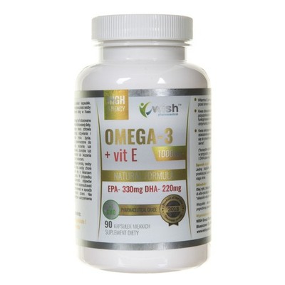 Wish Pharmaceutical Wish Omega-3 1000 mg + Vitamine E 90 Kapseln