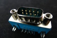 1pc Right Angle RS232 DB9 9-PIN Male PCB Solder Plug Connector Adapter DS4