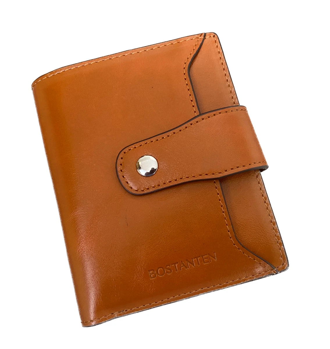 BOSTANTEN Women Leather Wallet Small Bifold Zipper Pocket Wallet