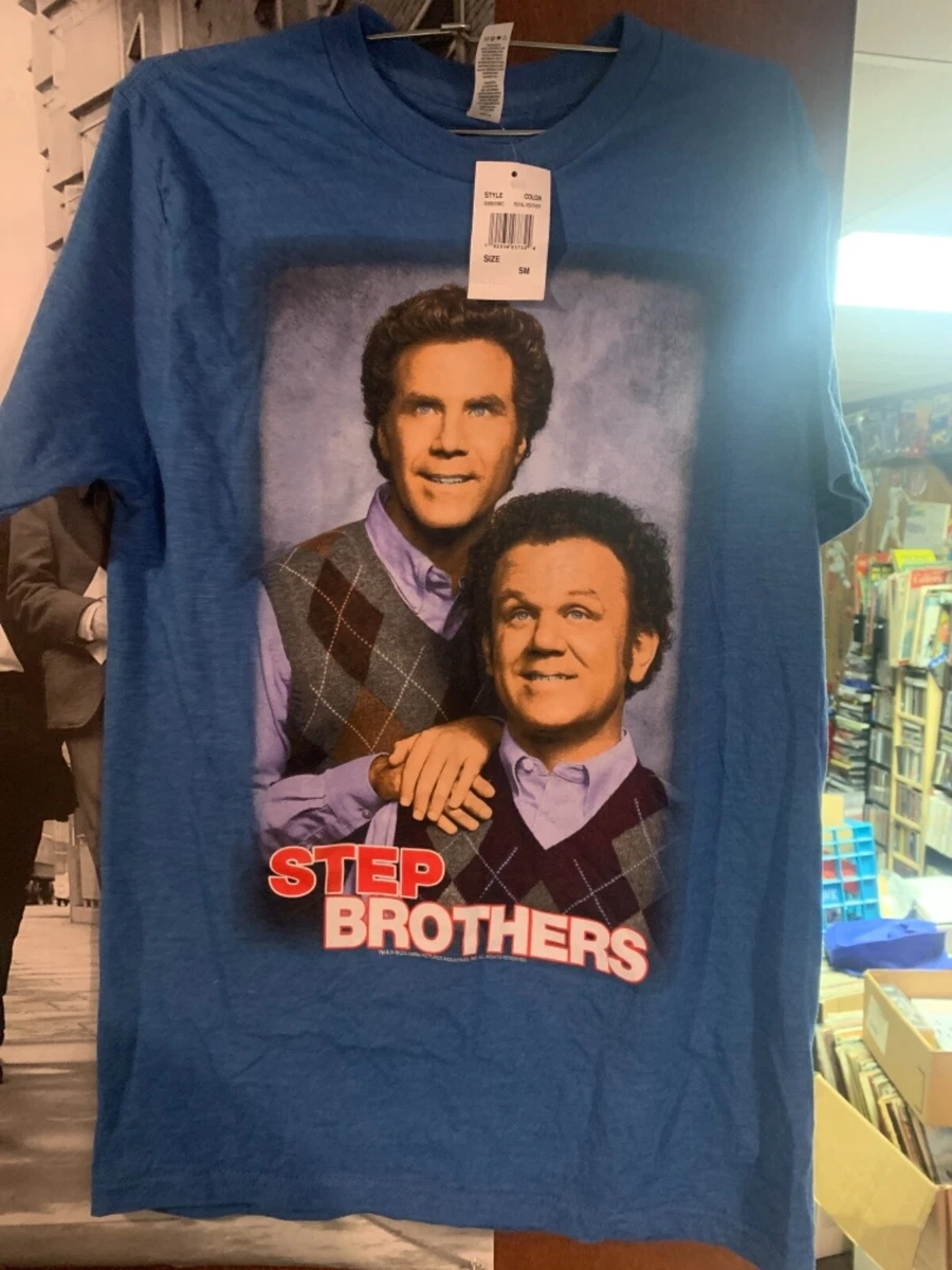 New Men s Step Brothers Will Ferrell Portrait Movie T shirt Tee