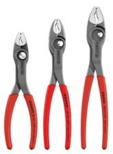 KNIPEX 002006US4 3 Piece Plastic Dipped TwinGrip Pliers Set NEW