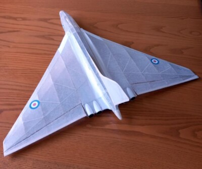 Avro Vulcan F/F 20'' Wingspan RC Model Airplane Printed Plans &Templates